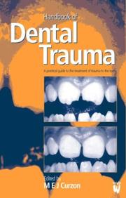 Cover of: Handbook of Dental Trauma by M. S. Duggal, S. A. Fayle, K. J. Toumba