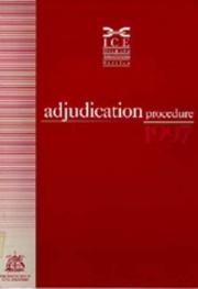 Cover of: The Ice Adjudication Procedure 1997