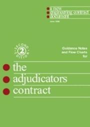 Cover of: The Adjudicator's Contract Guidance Notes and Flow Charts