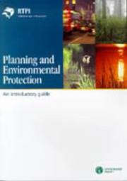 Cover of: Planning and Environmental Protection: An Introductory Guide