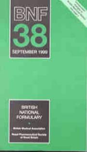 Cover of: British National Formulary: Number 38, September 1999