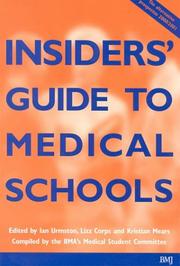 Cover of: Insiders' Guide to Medical Schools by Ian Urmston