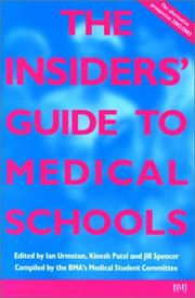 Cover of: The Insiders' Guide to Medical Schools 2002/2003 by Patel, Spencer, Deborah Cohen, Richard Partridge