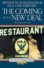 Cover of: The coming of the New Deal