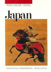 Cover of: Japan, tradition & transformation by Edwin O. Reischauer