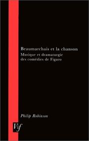 Cover of: Beaumarchais Et La Chanson (Vif)