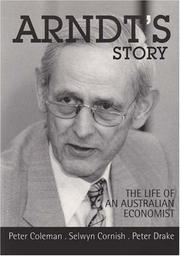 Cover of: Arndt's Story by Peter Coleman, Selwyn Cornish, Drake, Peter.