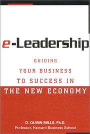 Cover of: E-Leadership