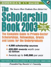 Cover of: The Scholarship Book 2003 | National Scholarship Research Service