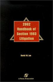 Cover of: 2002 Handbook of Section 1983 Litigation