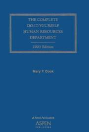 Cover of: Complete Do- It -Yourself Human Resources Department,  2003