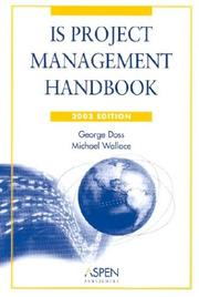 Cover of: IS Project Management Handbook by Aspen