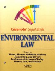 Cover of: Casenote Legal Briefs by Casenotes