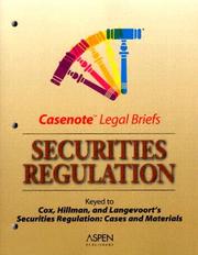 Cover of: Securities Regulation by Casenotes