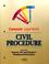Cover of: Civil Procedure (Casenote Legal Briefs)