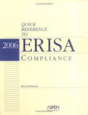 Cover of: Quick Reference to ERISA Compliance by Barry M. Newman