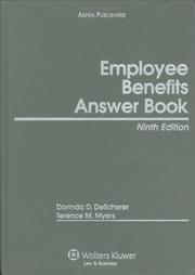 Cover of: Employee Benefits Answer Book, Ninth Edition (Employee Benefits Answer Book)