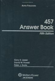 Cover of: 457 Answer Book, Fifth Edition