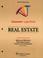 Cover of: Casenote Legal Briefs Real Estate Transactions