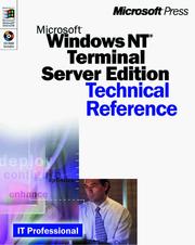 Cover of: Microsoft Windows Nt Server 4.0 Terminal Server: Technical Reference (IT Professional)