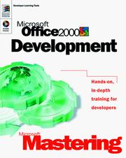 Cover of: Microsoft Office 2000 Development (Dv-Dlt Mastering)