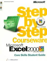 Cover of: Microsoft  Excel 2000 Step by Step Courseware Core Skills Class Pack (Step By Step Courseware. Core Skills Student Guide) by ActiveEducation
