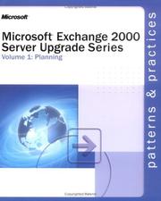 Cover of: Microsoft  Exchange 2000 Server Upgrade Series Volume 1: Planning (Pro-Other)
