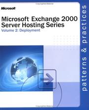 Cover of: Microsoft  Exchange 2000 Server Hosting Series Volume 2 by Microsoft Corporation
