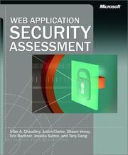 Cover of: Web Application Security Assessment (Pro-Developer) by I. Chaudhry, S. Clarke, S. Veney, E. Rachner, J. Sutton