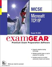 Cover of: Microsoft Tcp/Ip: Exam 70-059 Examgear