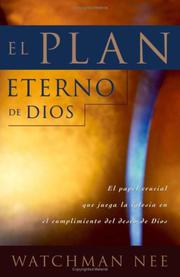 Cover of: El Plan Eterno De Dios/God's Eternal Plan