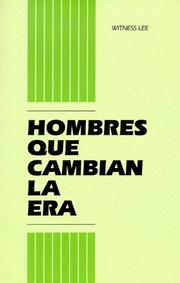 Cover of: Hombres Que Cambian la Era / Men Who Turn the Age