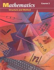 Cover of: Mathematics Structure and Method Course 2