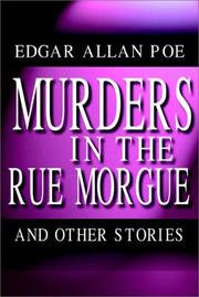 Cover of: The Murders In The Rue Morgue And Other Stories By Edgar Allan Poe by Edgar Allan Poe