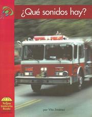 Cover of: Que Sonidos Hay?/ What Kind of Sound? by Vita Jimenez