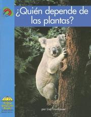 Cover of: Quien Depende De Las Plantas?/ Who Needs Plants?