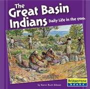 Cover of: The Great Basin Indians by Karen Bush Gibson