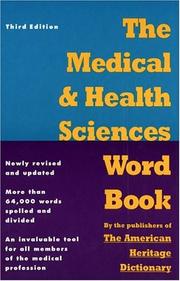 The medical & health sciences word book by Ann Ehrlich