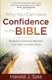 Cover of: Why You Can Have Confidence in the Bible by Harold J. Sala