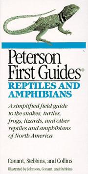 Cover of: Peterson first guide to reptiles and amphibians