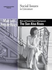Cover of: Ernest Hemingway-The Sun Also Rises-Male/Female Roles (Social Issues in Literature)