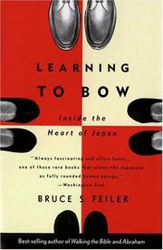 Cover of: Learning to Bow by Bruce Feiler, Bruce S. Feiler