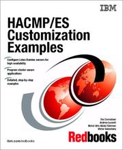 Cover of: Hacmp/Es Customization Examples | IBM Redbooks