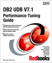 Cover of: Redbook with Media: DB2 Udb V7.1 Performance Tuning Guide (IBM Redbooks)