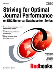 Striving for Optimal Journal Performance on DB2 Universal Database for Iseries by IBM Redbooks