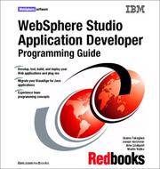 Cover of: WebSphere Studio Application Developer Programming Guide