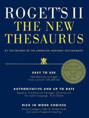 Cover of: Roget's II: The New Thesaurus
