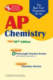 Cover of: AP Chemistry (REA) - The Best Test Prep for: 10th Edition (Test Preps)