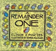 Cover of: A remainder of one by Elinor J. Pinczes