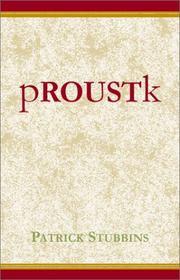 Cover of: pROUSTk | Patrick Stubbins